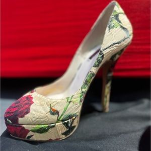 DOLCE & GABBANA womens floral print pumps